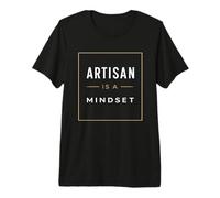 Artisan is A Mindset Sourdough Baker Typography Premium T-Shirt