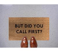 Artisan Kiss But Did You Call First? Door Floor Mat Various Sizes Pvc Backing Gifts Presents Wedding Home (70 x 40 cm)