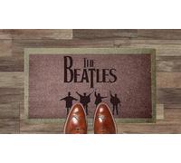 Artisan Kiss The Beatles Coir Synthetic Nylon Light Grey Brown Cream Green Novelty Door Mat Gift (Toast (Indoor))