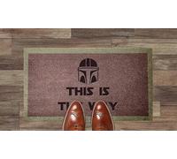 Artisan Kiss Toast Nylon Door Floor Mat Anti Slip Backing 70x40cm Gifts Presents Wedding Novelty (70 x 40 cm, Mandalorian This Is The Way)