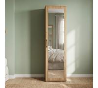 (Artisan) Modern Entryway Wardrobe, Shoe Storage & Coat Rack - Hallway Storage Cabinet with Drawers & Hooks for Bedroom (50 cm W x 35 cm D x 180 cm H)