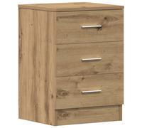 vidaXL Bedside Cabinet Artisan Oak 38x35x55 cm Engineered Wood
