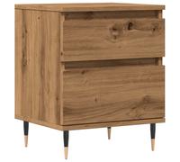 (artisan oak, 1 pcs) vidaXL Bedside Cabinet Nightstand Bed Side Table Artisan Oak Engineered Wood