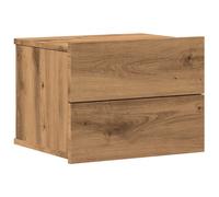 (artisan oak, 1 pcs) vidaXL Bedside Cabinet Nightstand Bed Side Table Bed Cabinet Engineered Wood