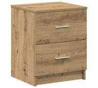 (artisan oak, 1 pcs) vidaXL Bedside Cabinet with 2 Drawers Nightstand Bed Side Table