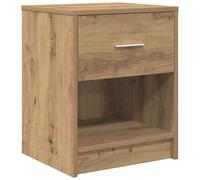 (artisan oak, 1 pcs) vidaXL Bedside Cabinets 2 pcs with Drawer Nightstand Bed Side Table
