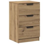 (artisan oak, 1 pcs) vidaXL Bedside Cabinets Night Stand End Table Side Table Bed Drawer Cabinet