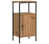 (artisan oak, 1 pcs) vidaXL Bedside Cabinets Nightstand Bed Table 2 pcs Artisan Oak Engineered Wood