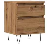 (artisan oak, 1 pcs) vidaXL Bedside Cabinets Nightstand Bed Table 2 pcs Old Wood Engineered Wood