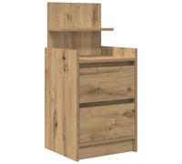vidaXL Bedside Cabinet with 2 Drawers Artisan Oak 38x34x80 cm