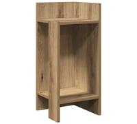 (artisan oak, 1 pcs) vidaXL Side Tables with Shelf Hallway Tea End Table Centre Accent Sofa Table