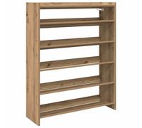 (artisan oak, 100 cm/ 80 cm) vidaXL Shoe Rack Shoe Cabinet Shoe Storage Shelf Hall Cupboard Engineered Wood