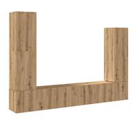 (artisan oak, 100 cm) vidaXL TV Cabinet Set 4 Piece Engineered Wood Multi Colours 100/80x30x30 cm