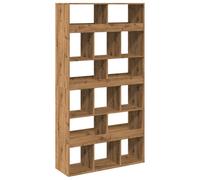 (artisan oak, 100 x 33 x 187.5 cm) vidaXL Book Cabinet/Room Divider Bookcase Storage Shelf Book Rack Bookshelf