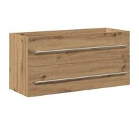 (artisan oak, 100 x 38.5 x 48 cm) vidaXL Bathroom Sink Cabinet Old Wood 80x38.5x48 cm Engineered Wood
