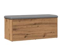 (artisan oak, 102 x 42 x 45 cm) vidaXL Storage Bench Entryway Shoe Bench Hallway Shoe Rack Engineered Wood
