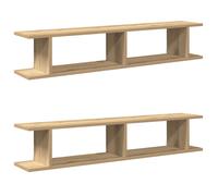 vidaXL Wall Shelves 2 pcs Artisan Oak 105x18x20 cm Engineered Wood