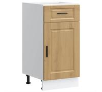 (artisan oak, 40 x 46 x 81.5 cm) vidaXL Kitchen Base Cabinet Porto Black Engineered Wood sink base cabinet