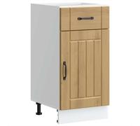 (artisan oak, 40 x 46 x 81.5 cm) vidaXL Oven Cabinets Kitchen Cabinet Oven Unit 2 pcs Kalmar Engineered Wood