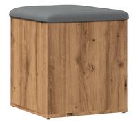 (artisan oak, 42 x 42 x 45 cm) vidaXL Storage Bench Entryway Shoe Bench Hallway Shoe Rack Engineered Wood