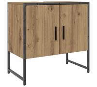 (artisan oak, 60 x 33 x 60 cm) vidaXL Bathroom Sink Cabinet Vanity Unit Storage Cupboard Engineered Wood