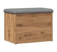 (artisan oak, 62 x 42 x 45 cm) vidaXL Storage Bench Entryway Shoe Bench Hallway Shoe Rack Engineered Wood