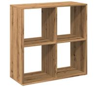 (artisan oak, 69.5 x 29 x 69.5 cm) vidaXL Room Divider Bookcase Book Rack Bookshelf Engineered Wood