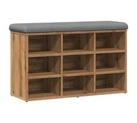 Shoe Bench Entryway Storage Bench Hallway Shoe Rack Engineered Wood vidaXL