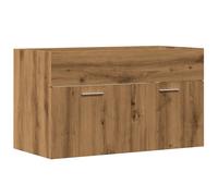(artisan oak, 90 x 38.5 x 46 cm) vidaXL Sink Cabinet Bathroom Vanity Unit Wall Storage Cupboard Engineered Wood