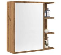 Artisan Oak Bathroom Mirror Cabinet 62.5x20.5x64 cm - Moisture Resistant Wall Storage with Ample Space for Your Essentials Stylish and Functional Design