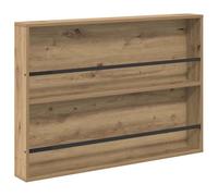 Artisan Oak Magazine Rack Wood Composite 100 x 12 x 70 cm Wall Mounted Magazine Rack with Adjustable Shelf for Living Room Office Space Saving Storage and Modern Order