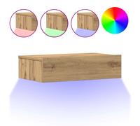 (artisan oak) vidaXL 1/2x Bedside Cabinet 60x35 cm Chipboard Nightstand Table Multi Colors