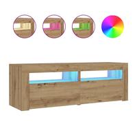 2x Bedside Cabinets with LEDs Nightstand Bed Cabinet Multi Colours vidaXL