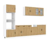 Kitchen Cabinet Set 7 Piece Cupboard Storage Cabinet Engineered Wood vidaXL