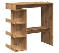 vidaXL Bar Table with Storage Rack Artisan Oak 100x48x101.5 cm