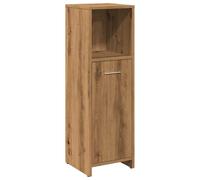 (artisan oak) vidaXL Bathroom Cabinet Cupboard Storage Rack Washer Shelf Engineered Wood