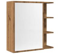 (artisan oak) vidaXL Bathroom Mirror Cabinet Storage Cupboard Side Cabinet Engineered Wood