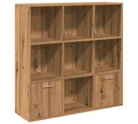 (artisan oak) vidaXL Book Cabinet Highboard Book Rack Display Storage Shelf Engineered wood