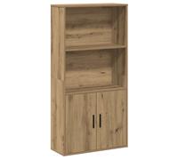 (artisan oak) vidaXL Bookcase Sonoma Oak 60x24x120 cm Engineered Wood bookshelf book case