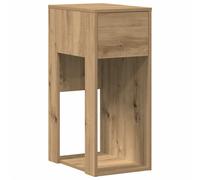 (artisan oak) vidaXL Computer Tower Stand with Drawer Old Wood 30x44x74 cm pc tower stand