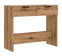 (artisan oak) vidaXL Console Table Entryway Accent Sofa Table Hall End Table Engineered Wood