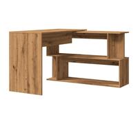 vidaXL Corner Desk Artisan Oak 200.5x50x76 cm Engineered Wood