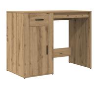 (artisan oak) vidaXL Desk Office Table Computer Desk Study Working Table Engineered Wood