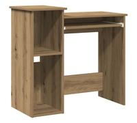 Desk with Shelves Writing Compter Table Study Desk Engineered Wood vidaXL
