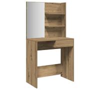 (artisan oak) vidaXL Dressing Table with Mirror Bedroom Makeup Vanity Desk Cosmetic Table