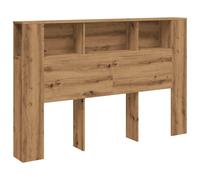 (artisan oak) vidaXL Headboard Cabinet Bedroom Bookcase Bed Headboard Bed Backboard Cabinet