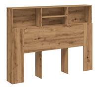 (artisan oak) vidaXL Headboard Cabinet Bedroom Bookcase Headboard Furniture Multi Colours