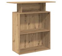 (artisan oak) vidaXL Reception Desk Salon Reception Counter Desk Front Desk Engineered Wood