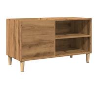 (artisan oak) vidaXL Record Cabinet Record Player Stand Sideboard Old Wood Engineered Wood