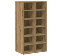 (artisan oak) vidaXL Shoe Rack Entryway Shoe Shelf Cabinet Shoe Cupboard Engineered Wood